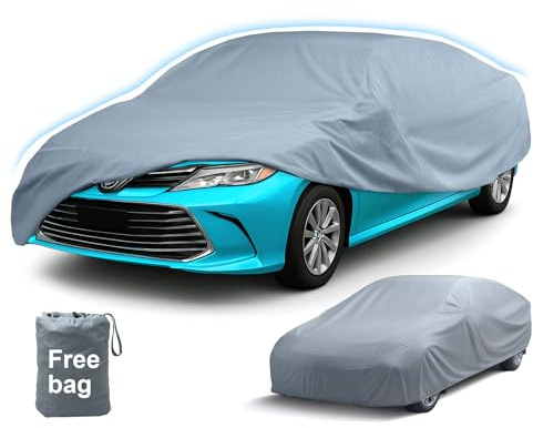 Leader Accessories Car Covers for Automobiles All-Weather Limited Waterproof, Breathable Full-Exterior Covers for Indoor and Outdoor Use, Fits Sedans 196-205