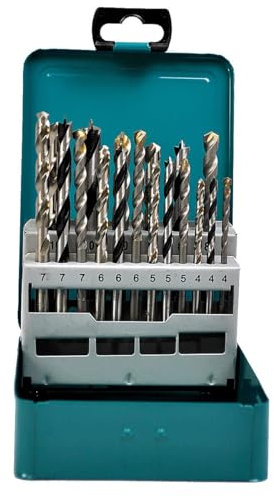 Makita d-47173 gemischt Bohrer Set Metall Box – Mehrfarbig (18)