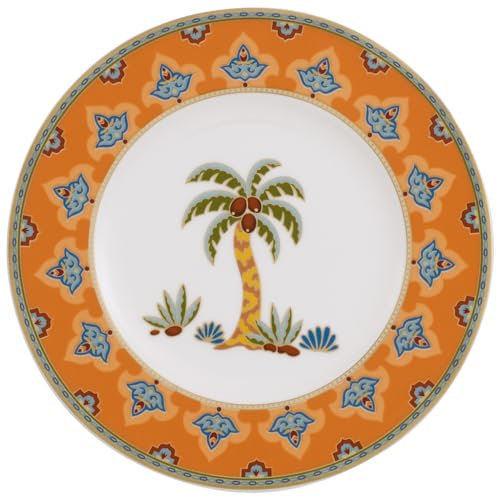 Villeroy & Boch Samarkand Mandarin Piatto Pane, 16 cm, Porcellana Bone China, Multicolore, 18x17x7.5 cm