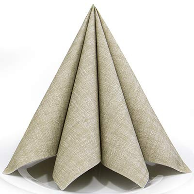 Servietten Harry olivgrün Premium Airlaid, STOFFÄHNLICH | 50 Stück | 40 x 40 cm | Hochzeitsserviette | hochwertige Serviette für Hochzeit, Geburtstag, Feier, Party, Taufe, Kommunion | made in Germany