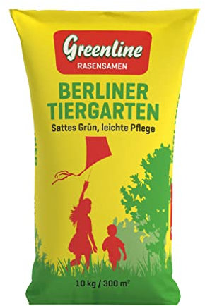 Rasensamen Saatgut Berliner Tiergarten 10kg für 300m², Grün