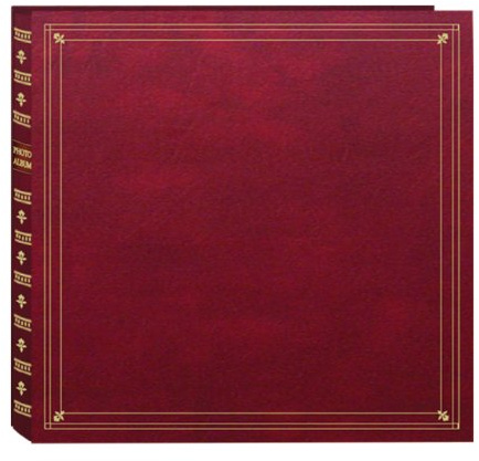 Pioneer Photo Albums Fotoalbum mit 300 Einsteckfächern, Kunstleder, für 8,9 x 13,2 cm, Burgunderrot