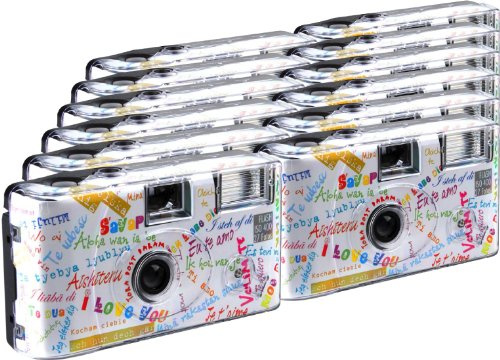 TopShot I mog di Weiss Lot de 12 appareils Photo jetables pour 27 Photos, Flash