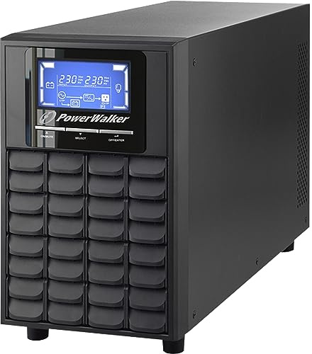 POWERWALKER VFI 2000C - Torre de SAI Online (LCD, 2000 VA 1600 W, Doble conversión SNMP)