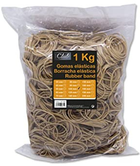 Bismark 152118 - Bolsa con gomas elásticas de 10 cm, 1 kg