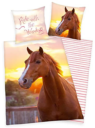 Herding Bettwäsche Pferd 135x200 cm 80x80 cm 100% Baumwolle