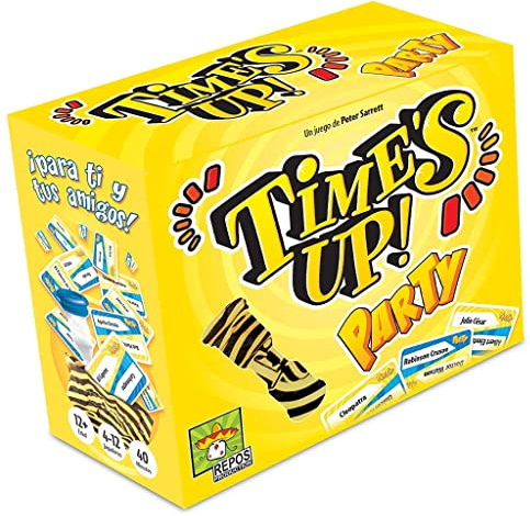 Asmodee Time's Up! Party Amarillo, Un Juego para Fiestas de Mímica y Palabras Tabú, A Partir de 12 Años, De 4 a 12 Jugadores, 40 Minutos por Partida, Español