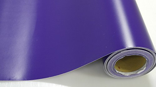 (7,02/m2) Könighaus Lila Matt Autofolie 300 x 152 cm mit Luftkanälen + Gratis Rakel inkl. Anleitung