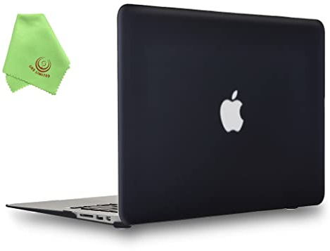 UESWILL Case for MacBook Air 11 inch Model A1370 A1465, Black | Matte, Smooth Silky Touch, Washable, Includes Hard Shell Case + Microfiber Cloth