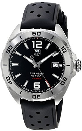 TAG Heuer Giorno di paga era uomo-Orologio da polso Analog automatico gomma WAZ2113, FT8023