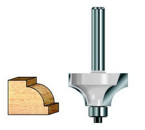 Dewalt DR2804-XC Konvexfräser mit Rollanschlag zum Abrunden