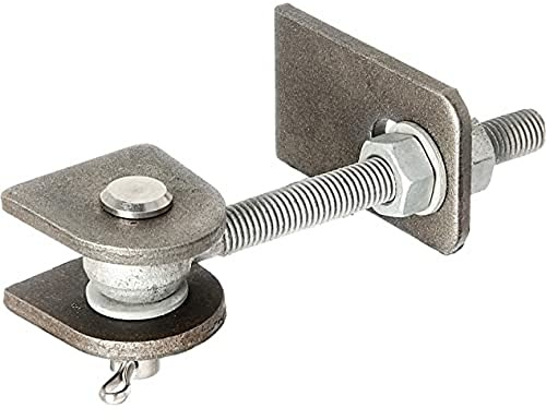 Alberts 417802 Torband | für 180° Öffnung | kurze Ausführung | feuerverzinkte Schrauben und Muttern, Bolzen und Splint aus Edelstahl | Gewinde M12