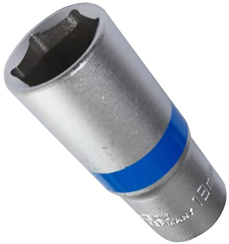 AERZETIX - C4221 - Steckschlüssel einsatz - nuss 6 kant 3/8-19mm tief lange professionelle hochwertige erweitert - Stahl CrV