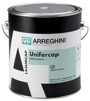 Smalto ferromicaceo Cap Arreghini grigio base 0,750 litri, Vernice al olio, Opaco, Esterno, Outdoor, 0,75 litri