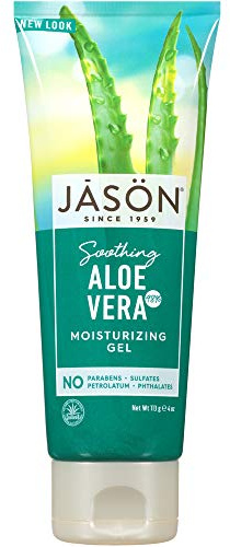 Jason Pure Natural Moisturizing Gel, Soothing 98% Aloe Vera, 4 Ounce (Pack of 6)