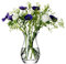 LSA International Flower Posy Vase H 17.5 cm Clear| 1 Unit | Mouthblown and Handmade Glass | FW02