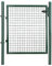 SONGMICS Gartentor, Gartentür, verzinkter Stahl, robust und langlebig, abschließbar, Tür 87 x 90 cm, 106 x 90 cm (B x H), grün GGD150G