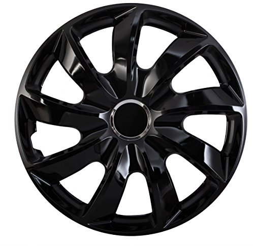 NRM Enjoliveurs Universels STIG Noir 15, Set 4 pièces