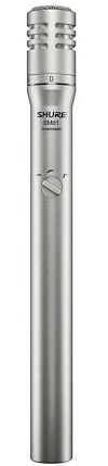 Shure SM81-LC Cardioid Condenser Instrument Microphone for Guitar, Piano, and Cymbals, Includes Swivel Adapter, Attenuator-Switch Lock, Windscreen, Carrying Case, No Cable Included (SM81-LC)
