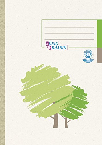 König und Ebhardt König & Ebhardt 861519201 Geschäftsbuch (UWS-Karton, Motivdruck: Grüner Baum, liniert, A5, 148 x 210 mm)
