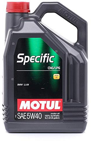 Motul 101719 Olio Motore specifico CNG/GPL 5W-40 Olio Motore a Bassa viscosità 5 L