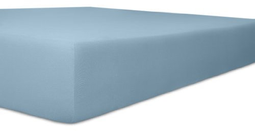 Kneer 4076063 Terry Towelling Fitted Sheet Quality 40, Size: 60/120 – 70/140 cm, Small, Light Blue