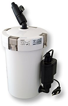 SunSun HW-603B Aquarium Außenfilter 400 L/h mit 3 Filterschwämmen und 1 Filtervlies, Filtermedien, Filterpumpe