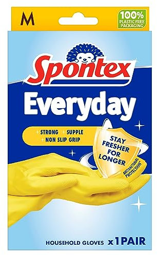 Spontex Everyday Gloves, Medium, 1 Pair