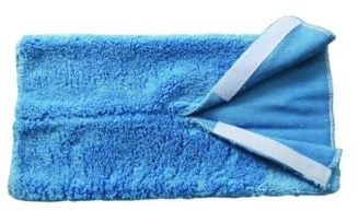 MSV Serpilliere Microfibre avec Velcro Bleu