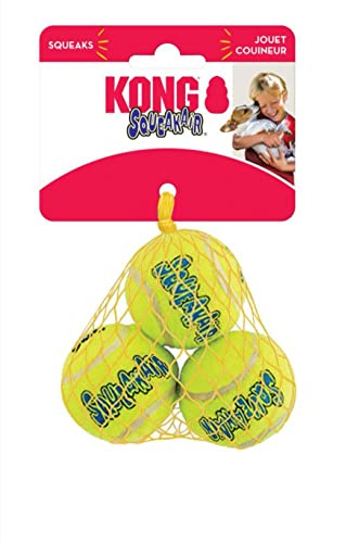 Kong Air Dog Squeaker Tennis Balls Small, 3 Stück