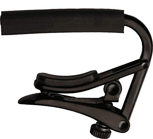 SHUBB - C1K Capo Noir, Kapodaster für Gitarre mit Stahlsaiten, Schwarz