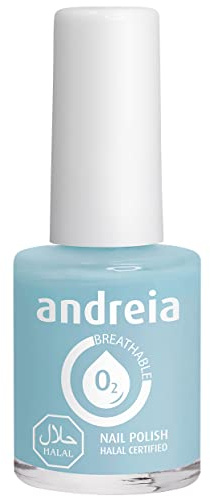Andreia Halal Breathable Nail Polish Varnish - Water Permeable - Colour B3 Blue - Shades of Green | 10 ml