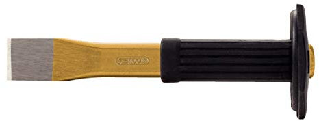 KS Tools 162.0114 Scalpello Piatto per Meccanica con Impugnatura di Protezione, 300 mm, Ovale