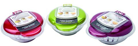 Joie 6 x Slicer and Microwave Chips Maker, Purple/Green/Red