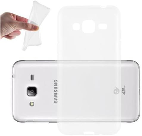 Cadorabo Hülle kompatibel mit Samsung Galaxy J3 2016 Schutzhülle TPU Silikon Case Slim Design Slim Kratzfest Weiche Gummi mit Rundumschutz Case Hülle für Galaxy J3 2016 in Transparent