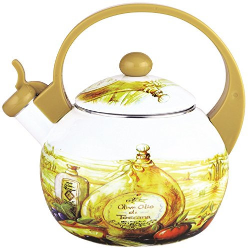 3700 Teekessel/Pfeifkessel, Emaille, 2,0 l (Olive_2)