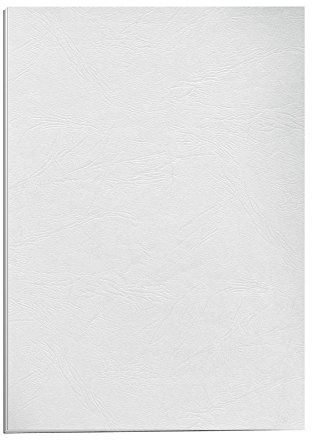 Fellowes 5373602 Delta Grain - Pack de 25 Cuir A4 Couvertures de reliure - Blanc