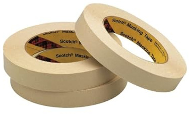 Scotch 23234 232 High-Performance Masking Tape, 18mm x 55m, 3-Inch Core, Tan
