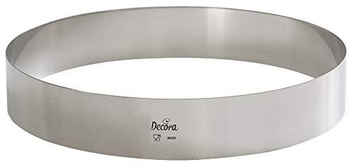 DECORA 0063732 TORTENRING RUND AUS Edelstahl Ø 32X4H cm, Silber