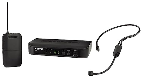 Shure BLX14/P31 UHF Wireless Mikrofonsystem - Perfekt für Redner, Künstler - 14 Stunden Batterielaufzeit, 100m Reichweite | Beinhaltet PGA31 Headset-Mikrofon, Einzelkanal-Empfänger | S8 Band
