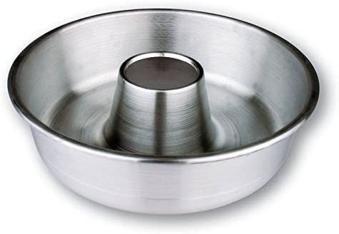 STAMPO FORMA TORTIERA CIAMBELLA ALLUMINIO CON BUCO CM.22