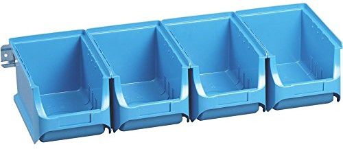 Sichtboxen-Set Größe 3 blau 150x235x125 mm