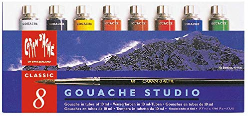 Caran d'Ache - Studio Gouache, 9 pezzi