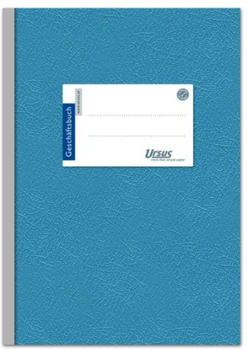 Ursus 608398020 Geschäftsbuch A5, kariert, 70 g/qm, 5 mm, 96 Blatt