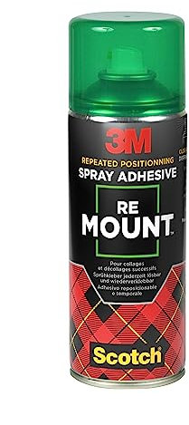 Scotch Adesivo Spray ReMount, 400 ml, 1 Bomboletta o Confezione