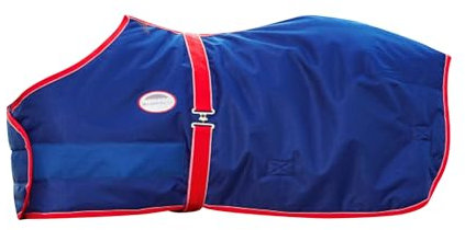 WeatherBeeta Original 1200D Fohlendecke - Marineblau / Rot / Weiß 3ft9