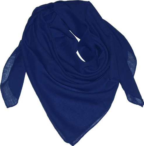 Harrys-Collection Unisex Baumwolltuch 100% Baumwolle Kopftuch, schwarz
