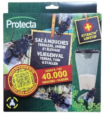 Protecta - Piège à Mouches jetable 3,5 L appâts Inclus
