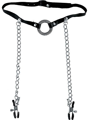 PIPEDREAM Fantasy Limited Edition O Ring Ball Gag & Nipple Clamps