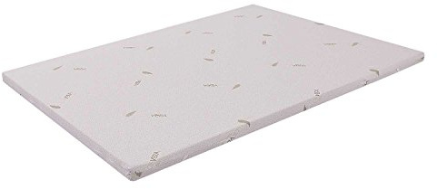 miasuite i sogni italiani Surmatelas 140x190 - épaisseur 3 cm, mémoire de forme, déhoussable en AloeVera.